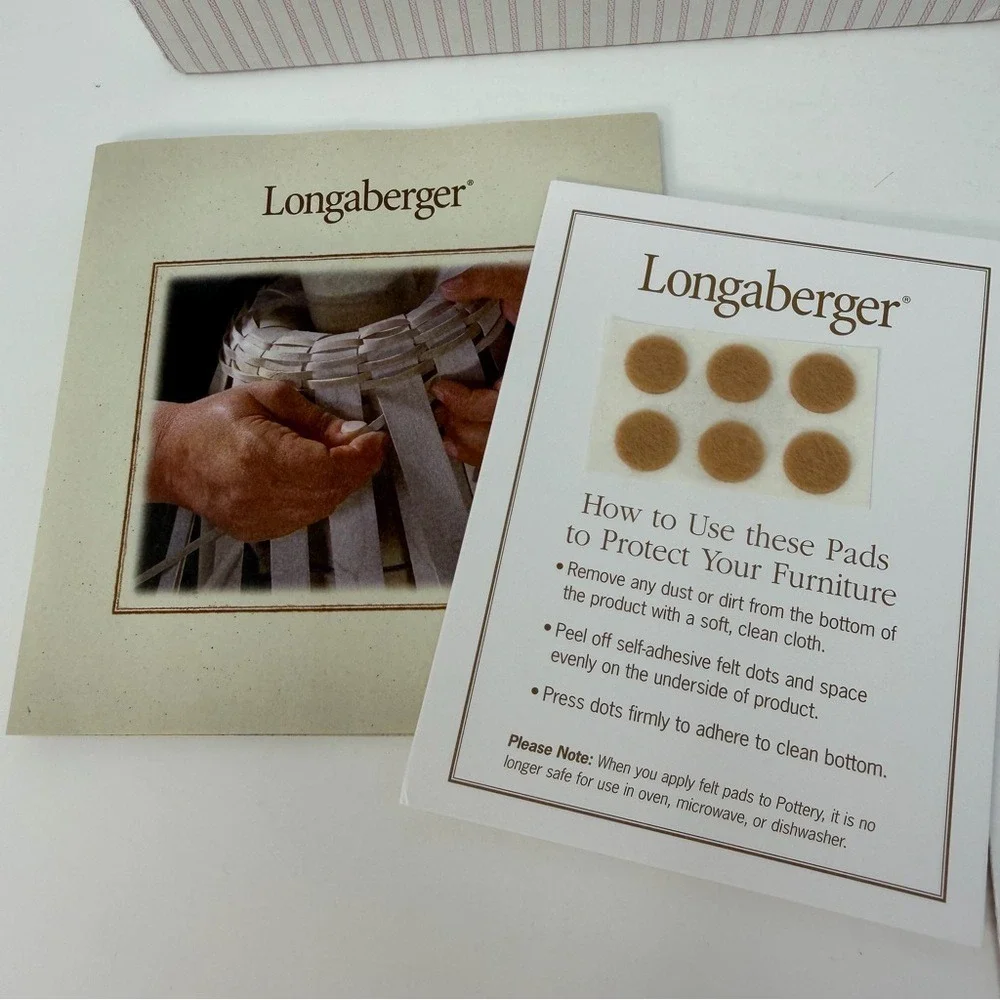 Longaberger 2006 Horizon of Hope Basket Set Pink Ribbon ACS Complete w Box